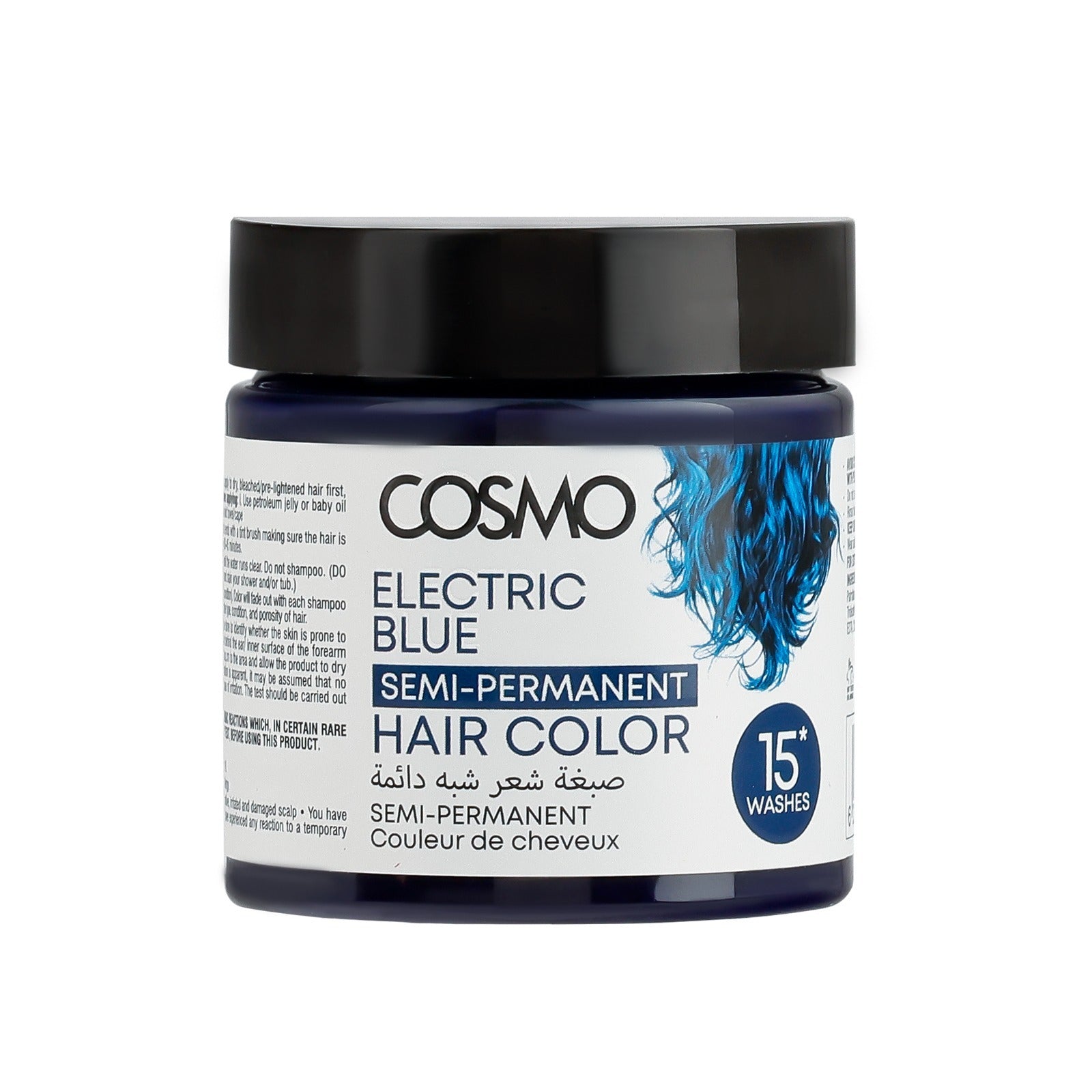 Semi-Permanent Hair Color Electric Blue